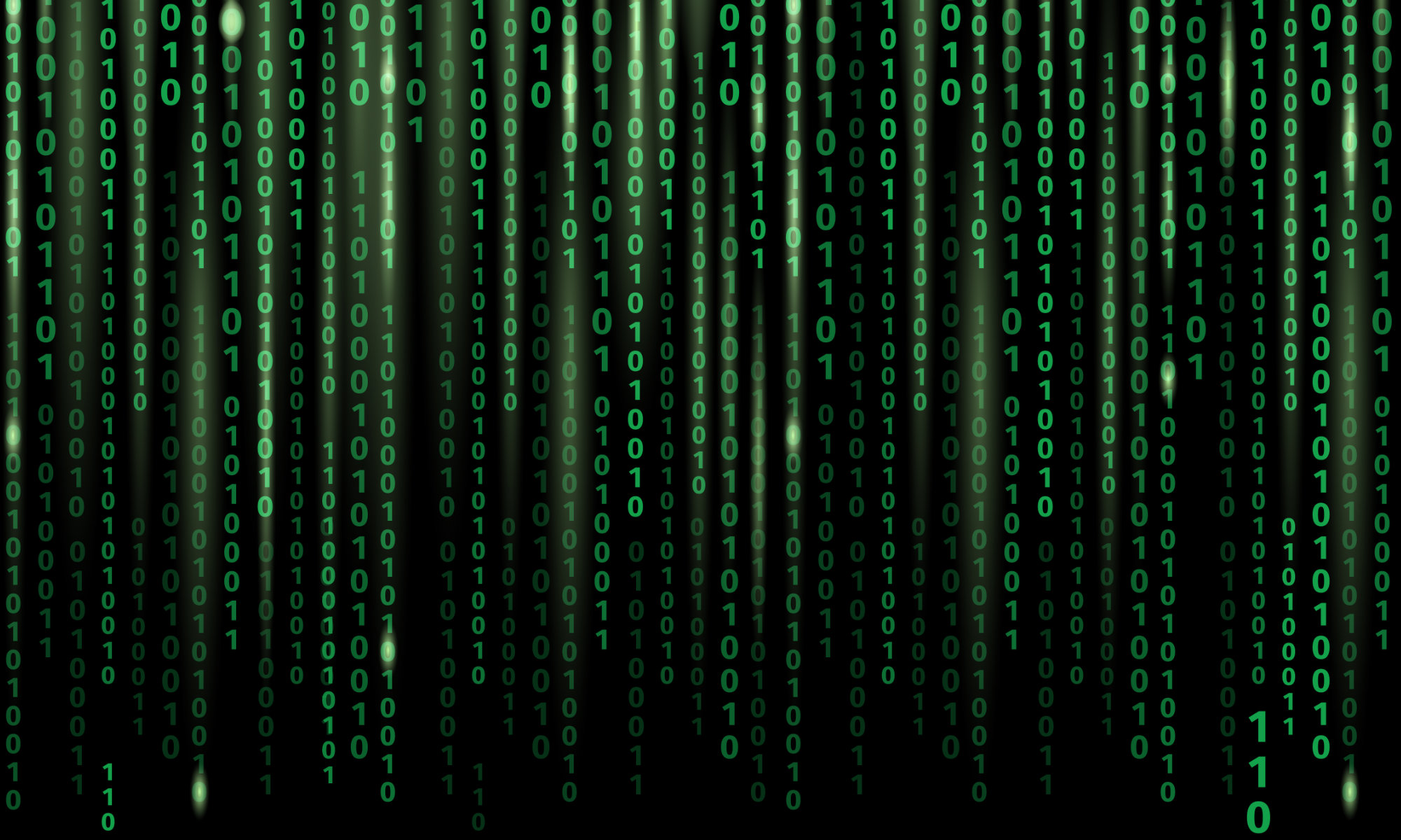 digital binary code matrix background